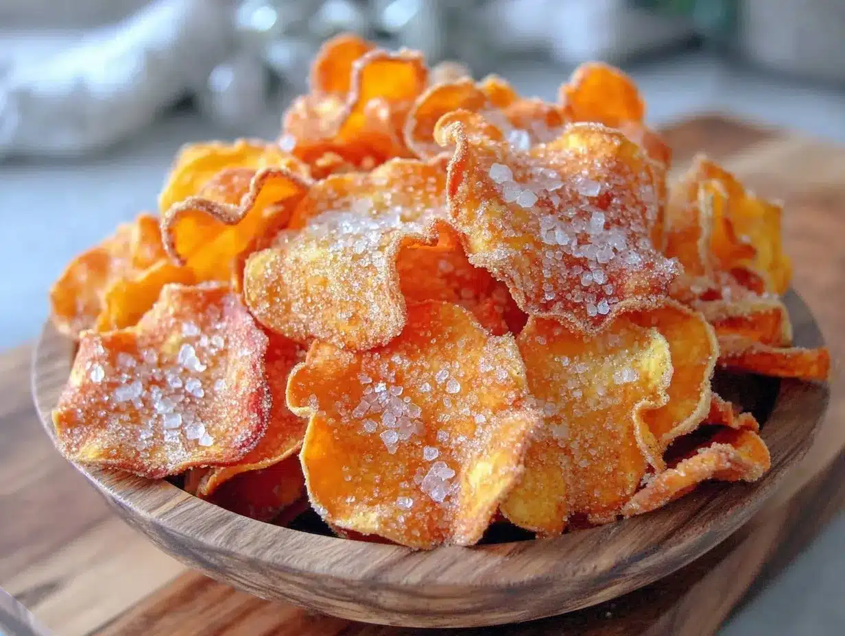 crispy air fryer sweet potato chips preparation steps