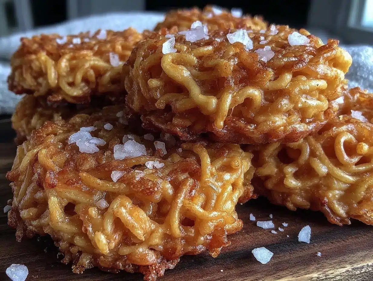 crispy peanut butter ramen noodle cookies preparation steps