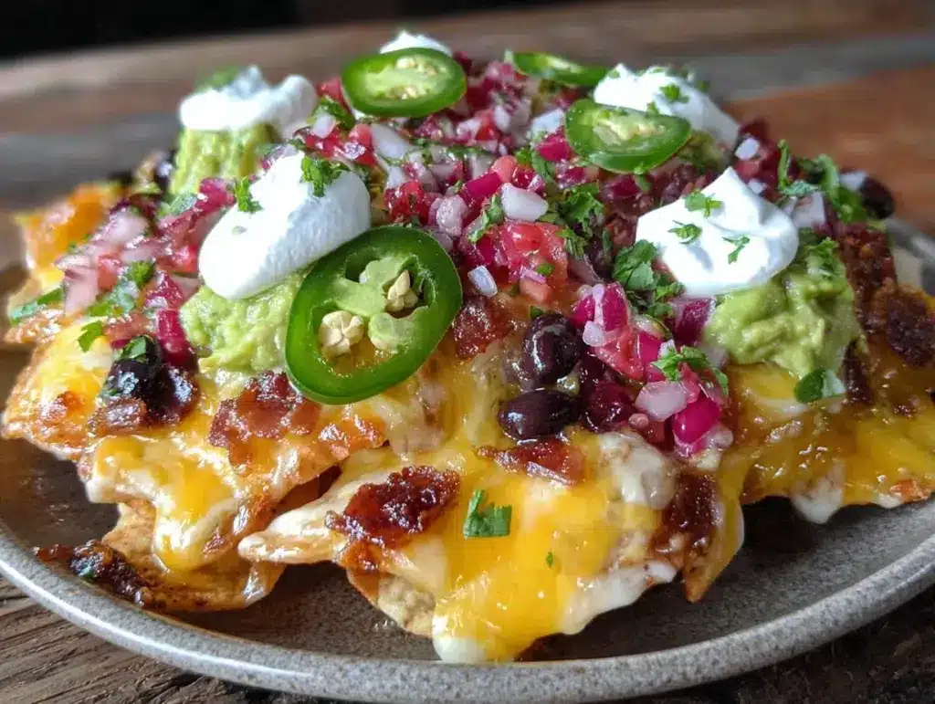 crispy personal pan nachos supreme - featured image