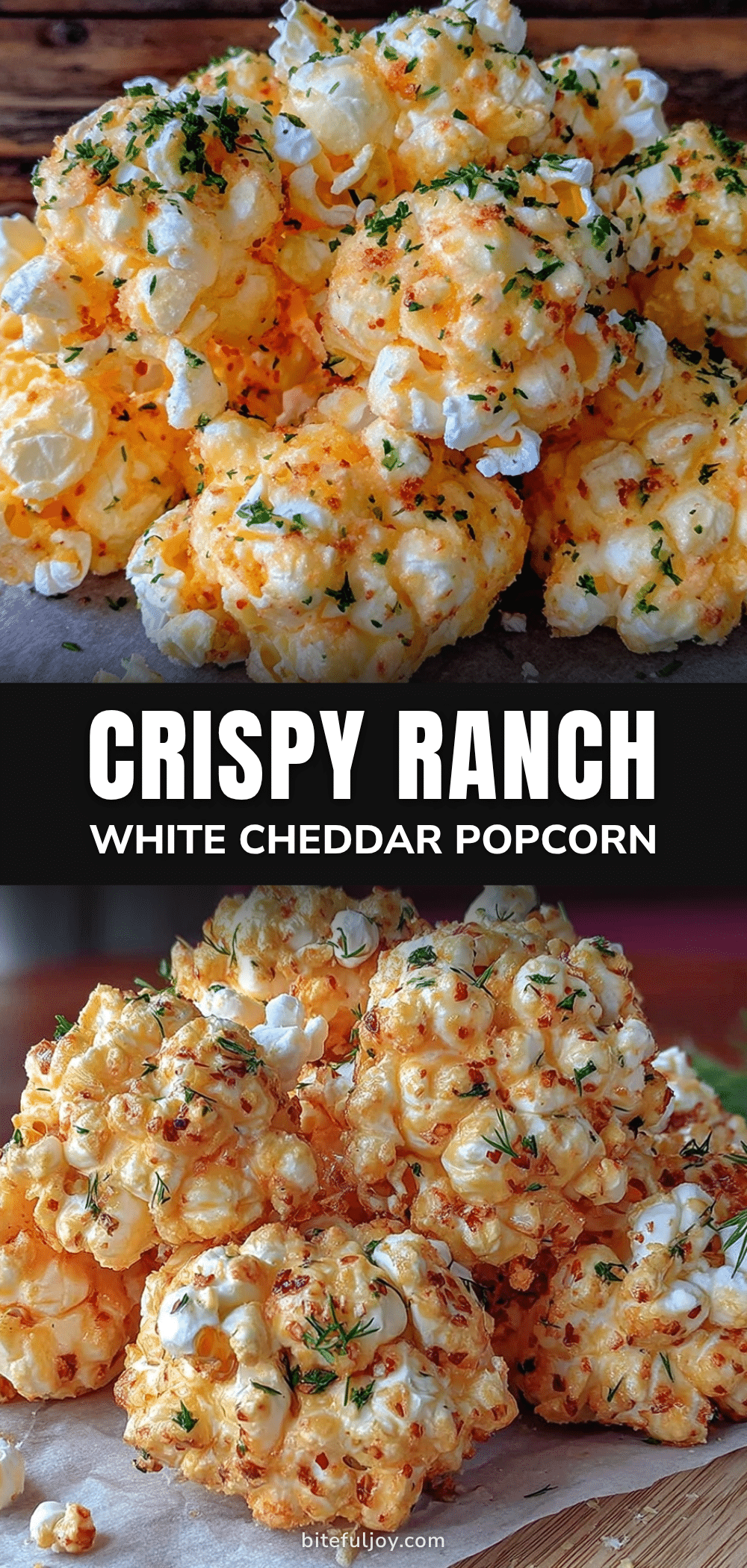 crispy ranch white cheddar popcorn recipe