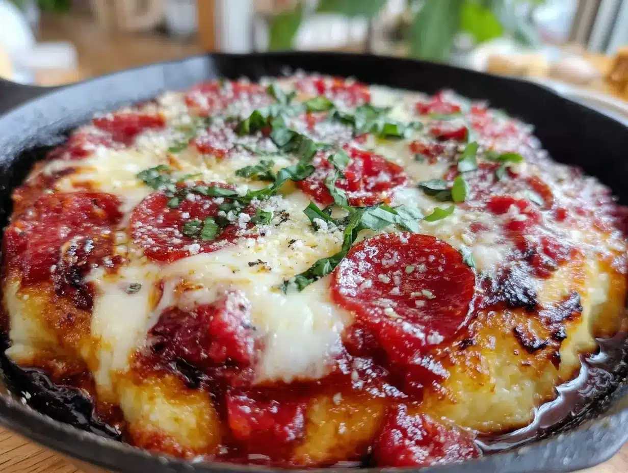 crispy single serving deep dish pizza preparation steps