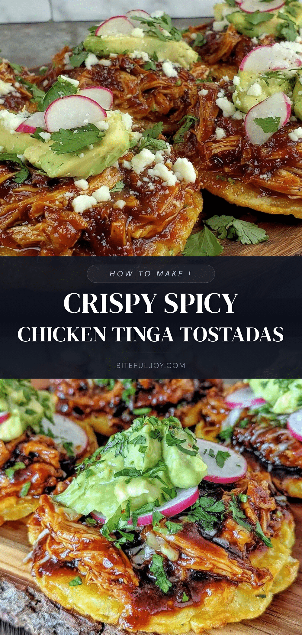 crispy spicy chicken tinga tostadas recipe
