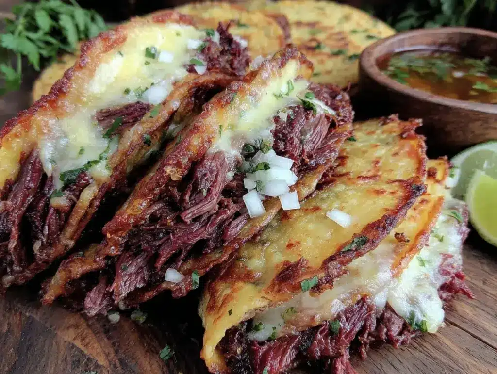 crispy street-style birria tacos - featured image
