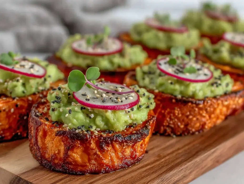 crispy sweet potato toast - featured image