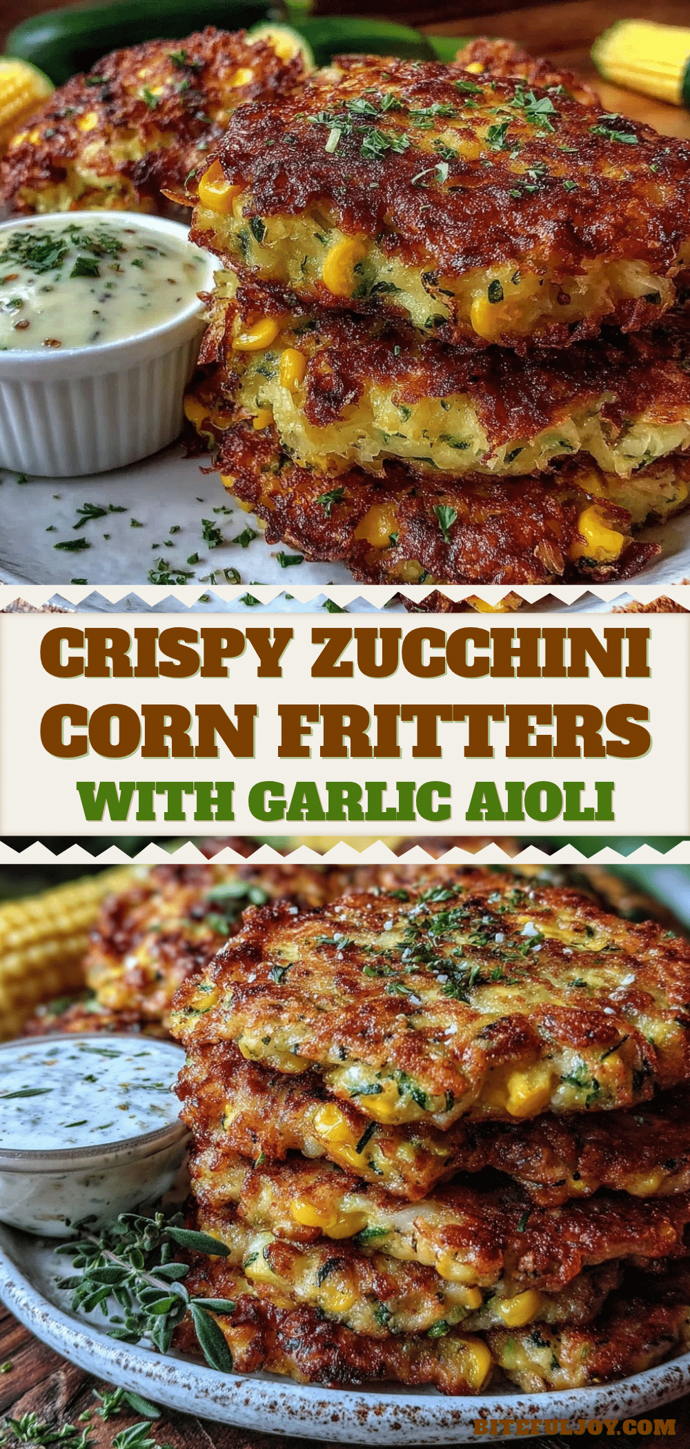crispy zucchini corn fritters recipe