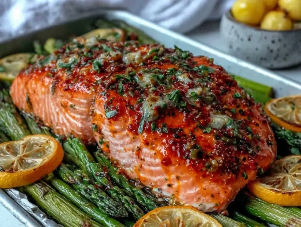 diabetes-friendly sheet pan salmon recipe - featured image