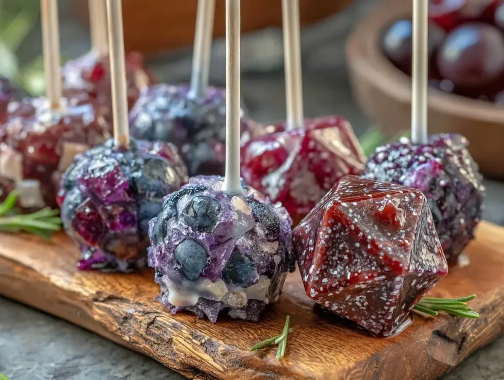 dungeon and dragon dice cake pops - featured image