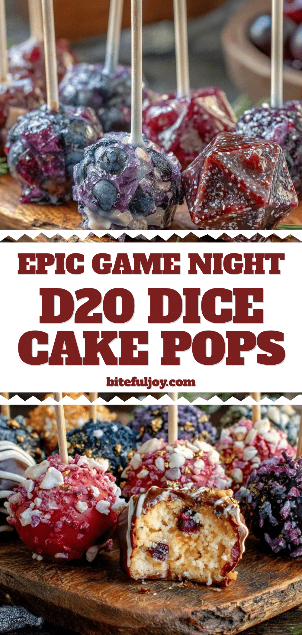 dungeon and dragon dice cake pops recipe
