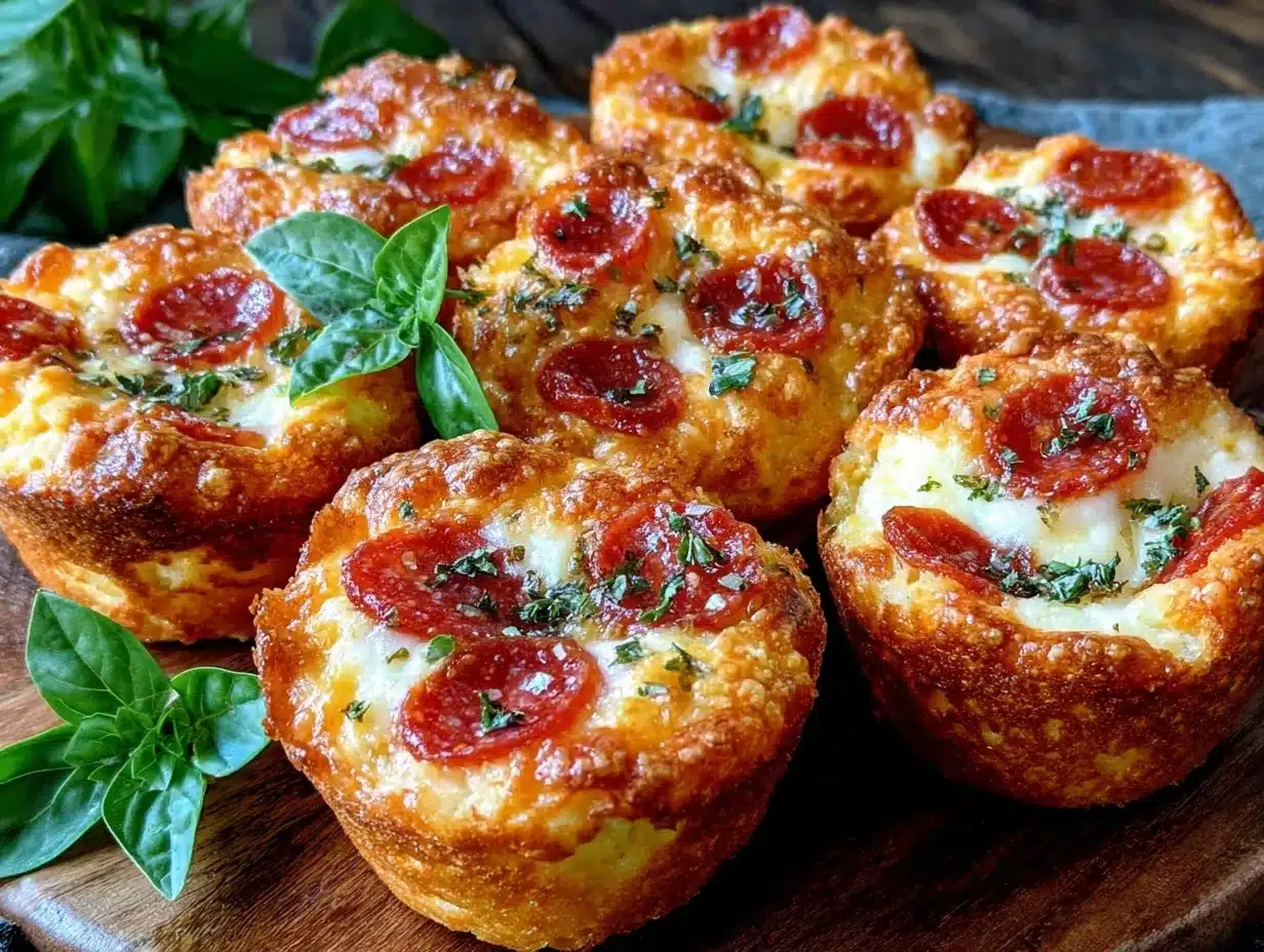 easy mini pizza muffins preparation steps