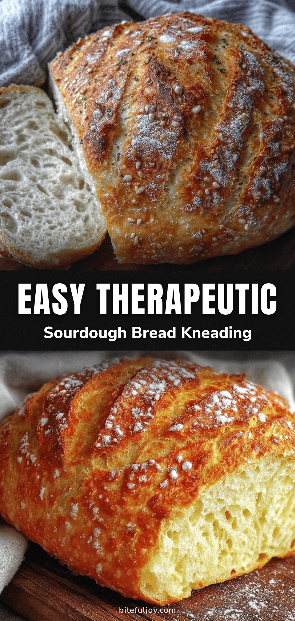 easy therapeutic sourdough bread kneading recipe