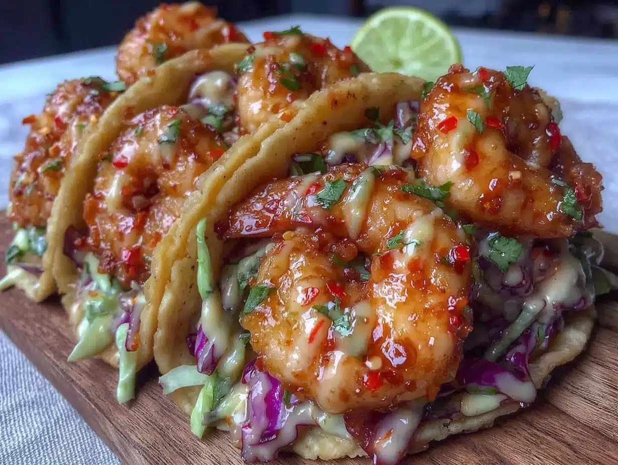 firecracker shrimp tacos preparation steps
