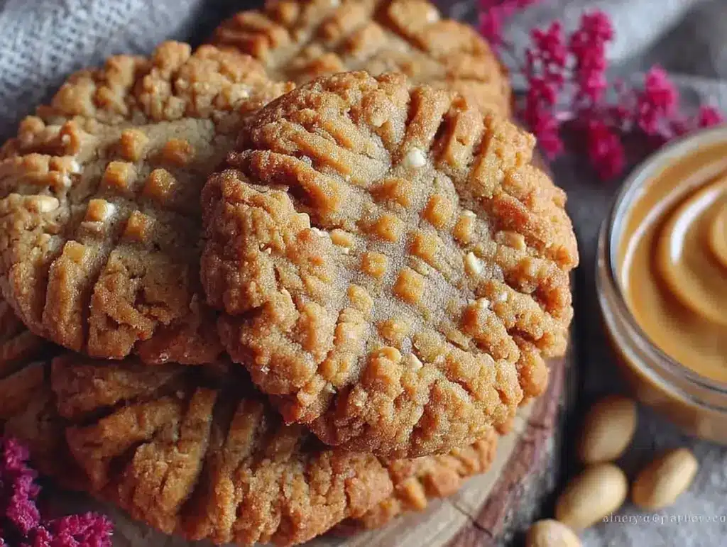 flourless peanut butter cookies - featured image
