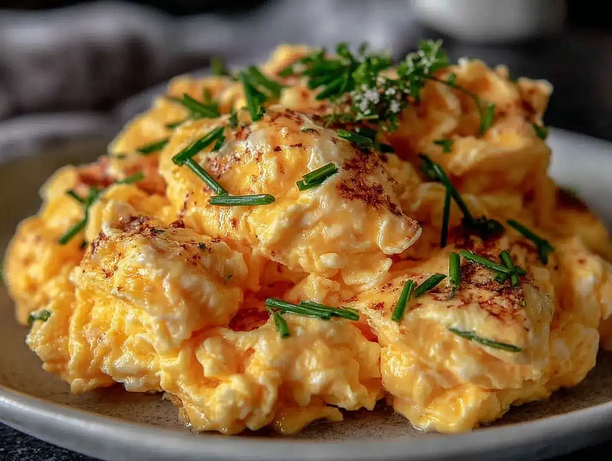 fluffy scrambled eggs recipe preparation steps