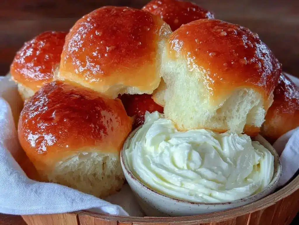 fluffy texas roadhouse rolls - featured image