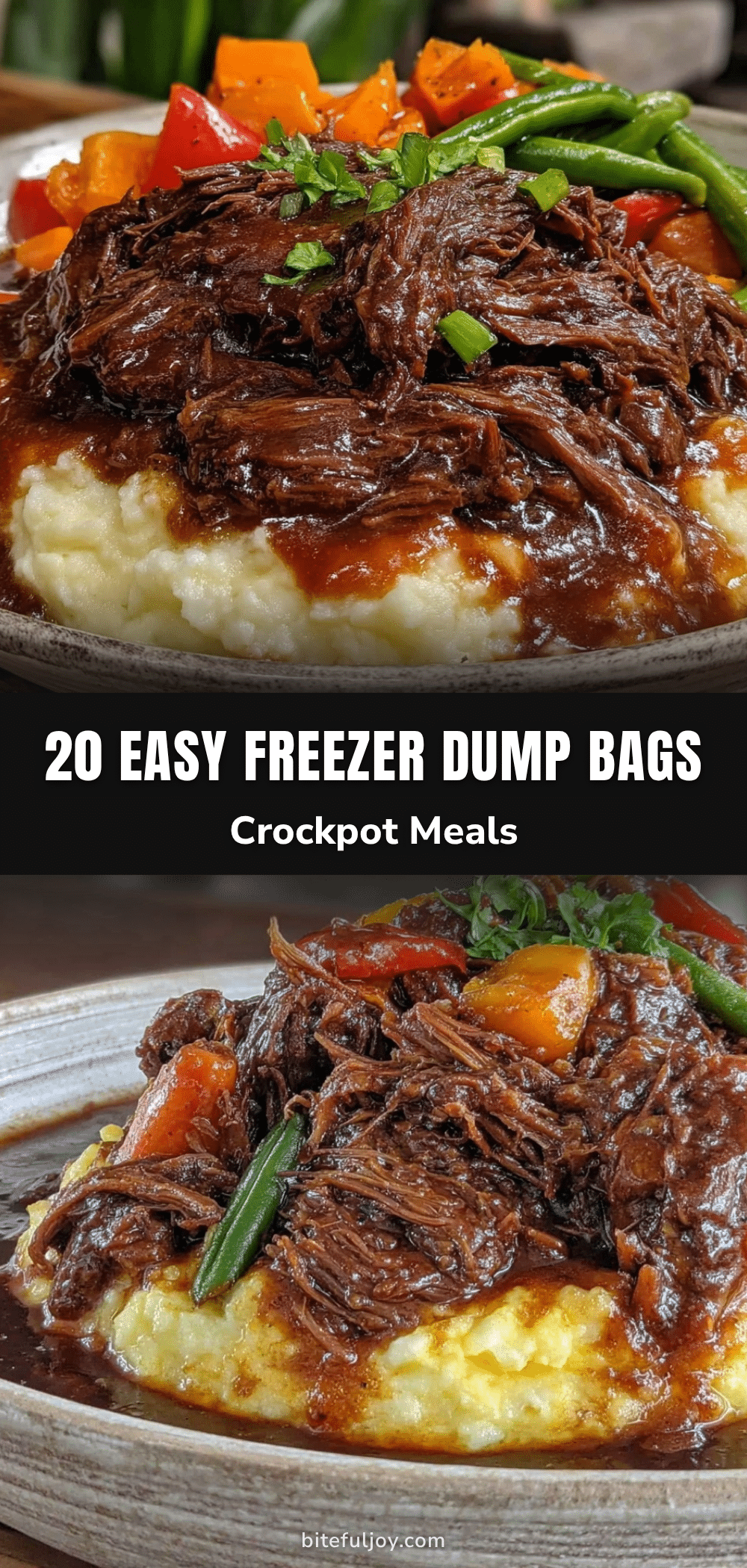 freezer dump bags crockpot meals recipe