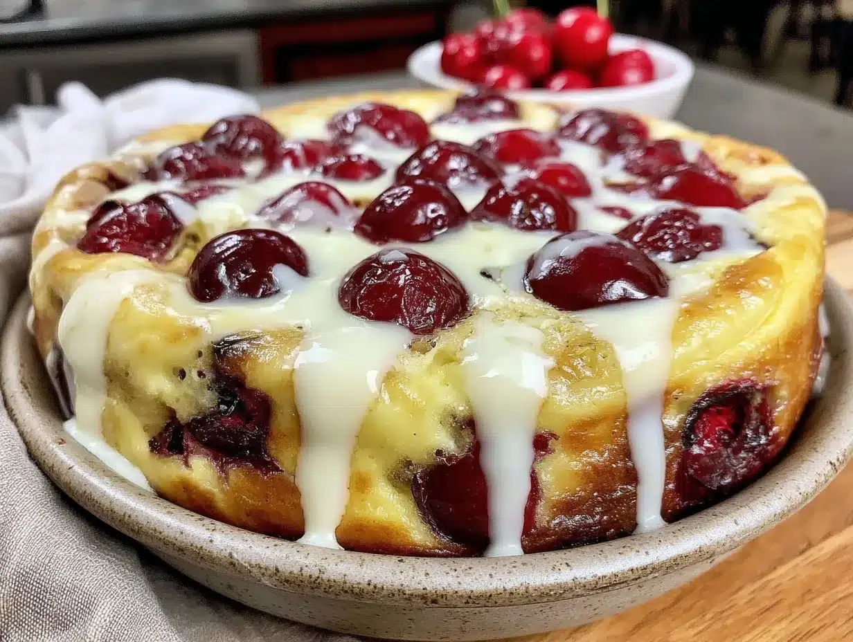 fresh cherry chocolate clafoutis preparation steps
