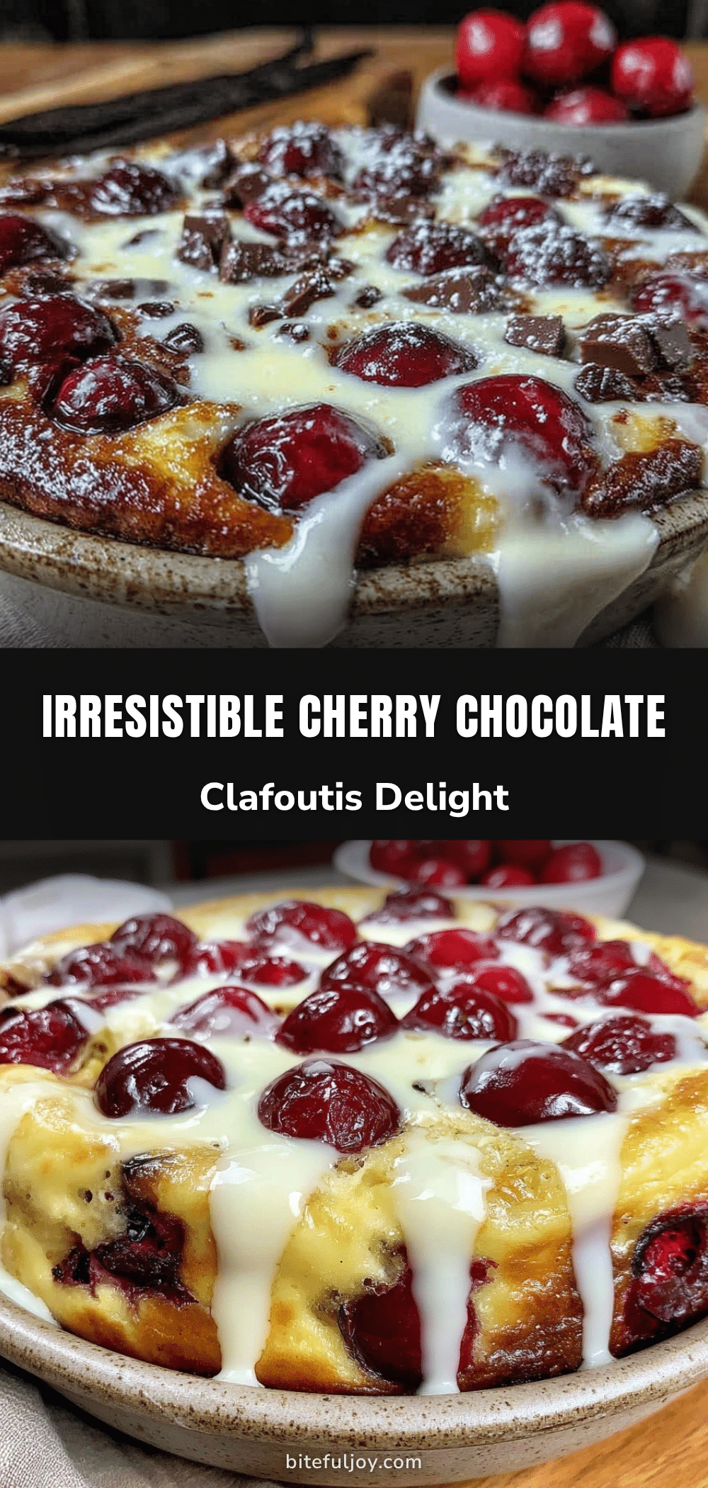 fresh cherry chocolate clafoutis recipe