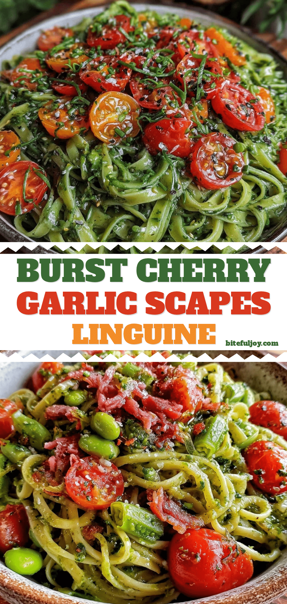 fresh garlic scapes pesto linguine recipe
