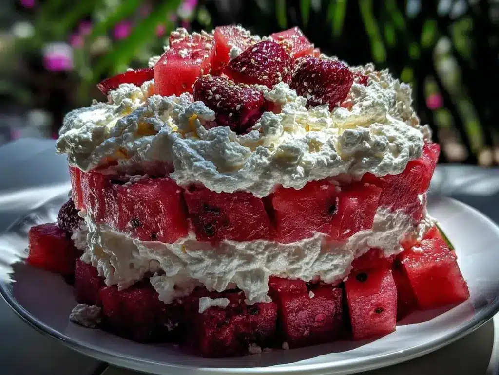 fresh watermelon cake - featured image