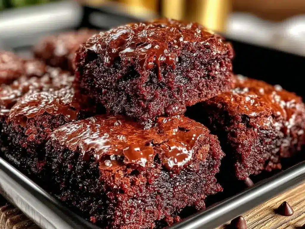 fudgy small batch brownies - featured image