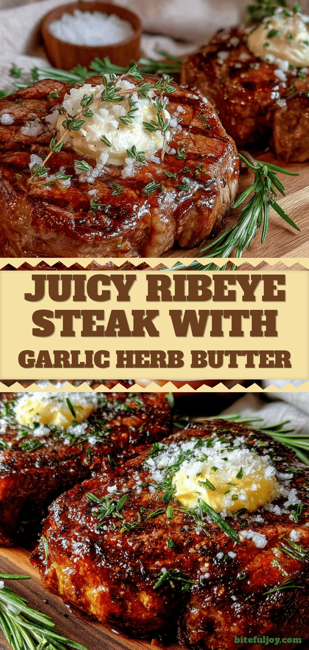 garlic herb compound butter ribeye steak recipe