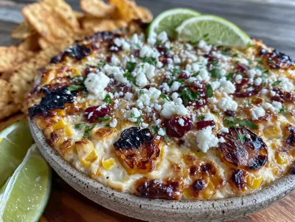 grilled corn elote dip - featured image