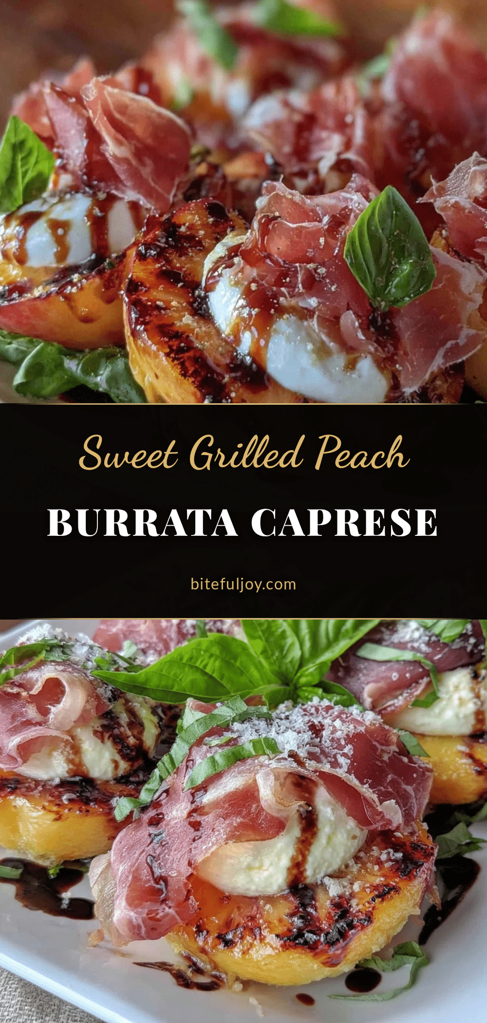 grilled peach burrata salad recipe