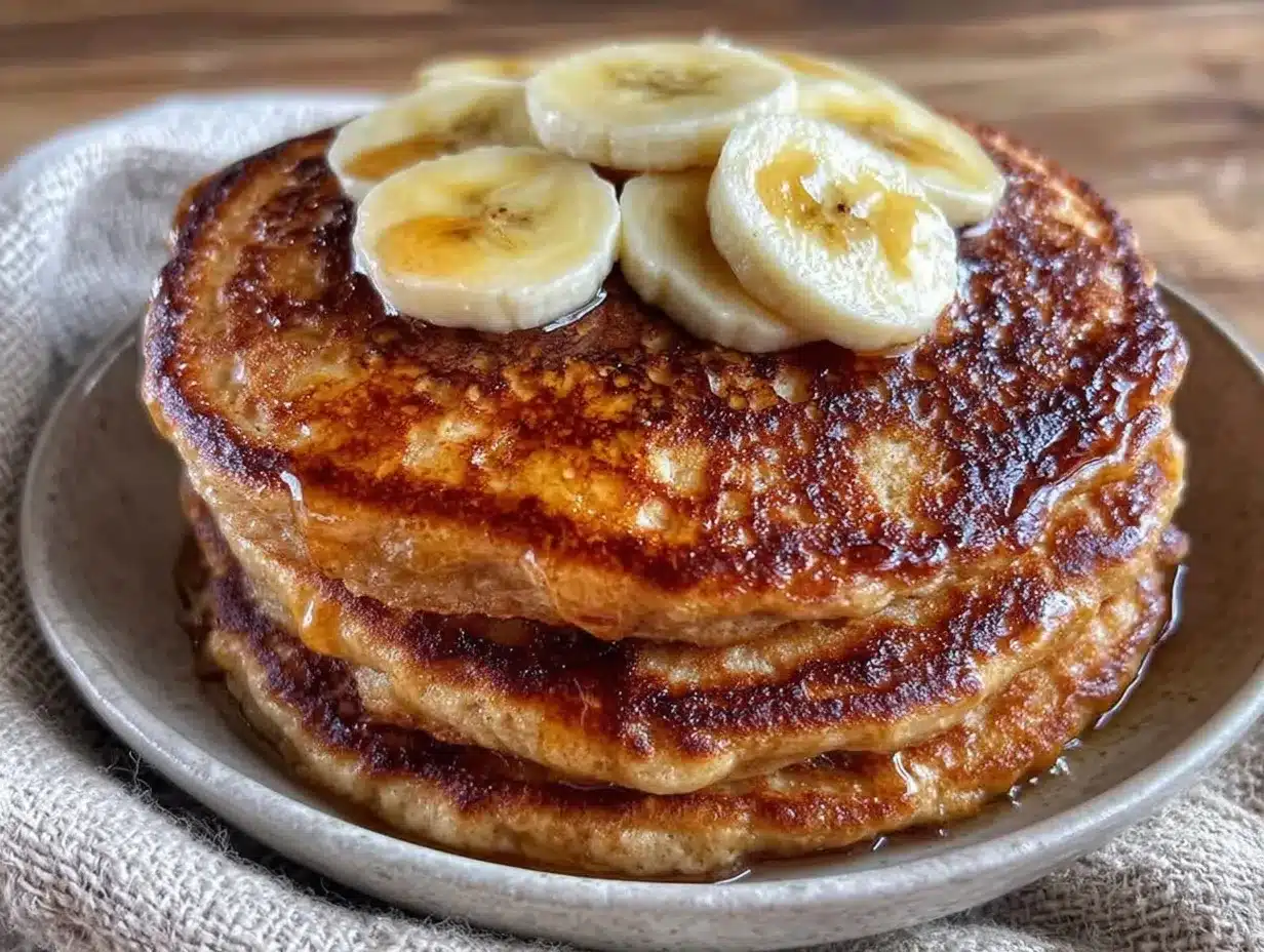 healthy banana oat pancakes preparation steps