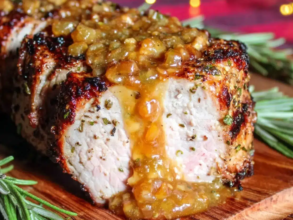 jalapeño peach glazed grilled pork tenderloin preparation steps