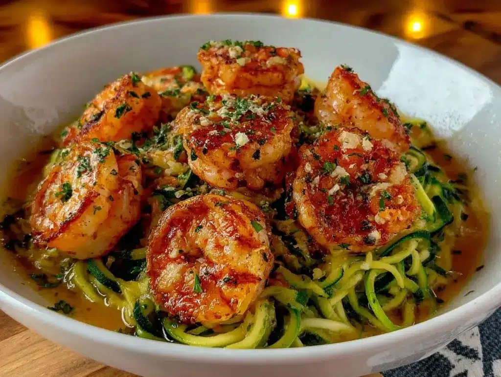 lemon garlic butter shrimp - featured image