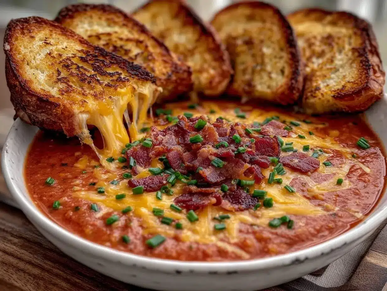loaded tomato soup preparation steps
