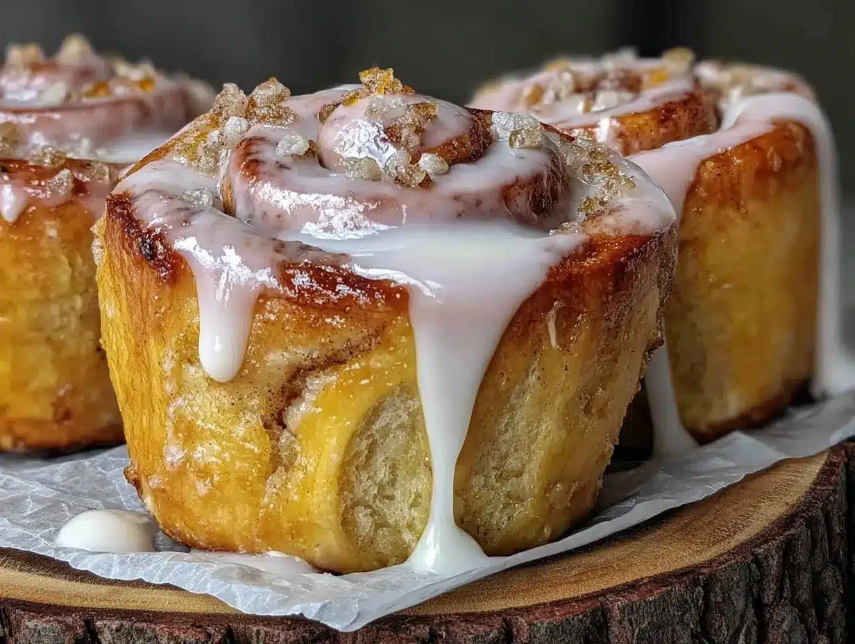 mini batch cinnamon rolls preparation steps