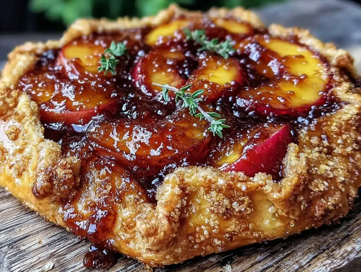 nectarine frangipane rustic galette preparation steps