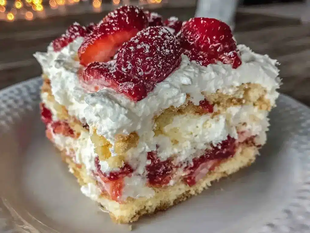 No-Bake Strawberry Icebox Cake - featured image