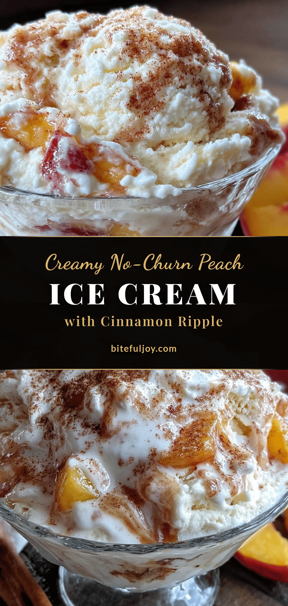 no-churn fresh peach ice cream recipe