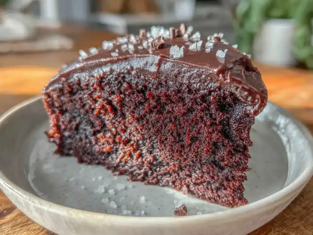 no-mixer chocolate cake recipe - featured image