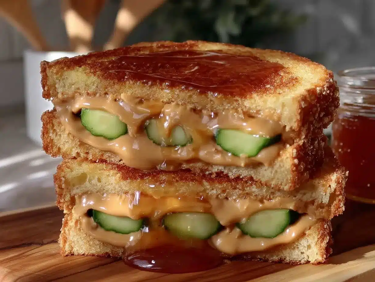 pickle peanut butter sandwich preparation steps