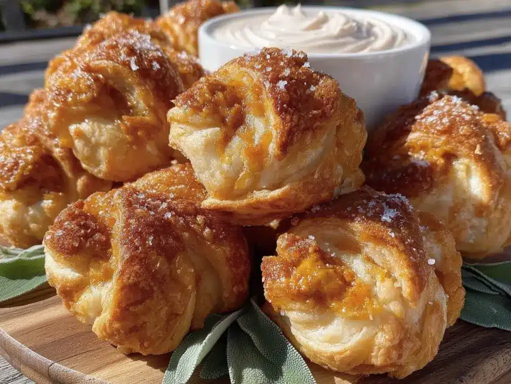 pumpkin pie crescent roll bites - featured image