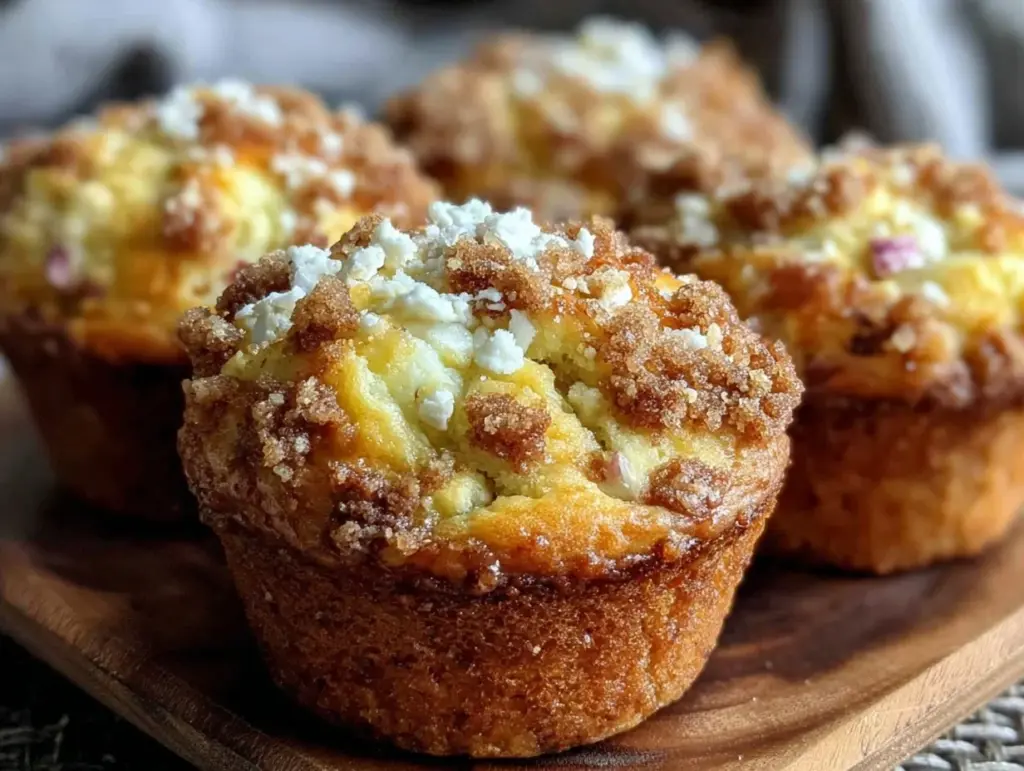 rhubarb cream cheese swirl muffins - featured image