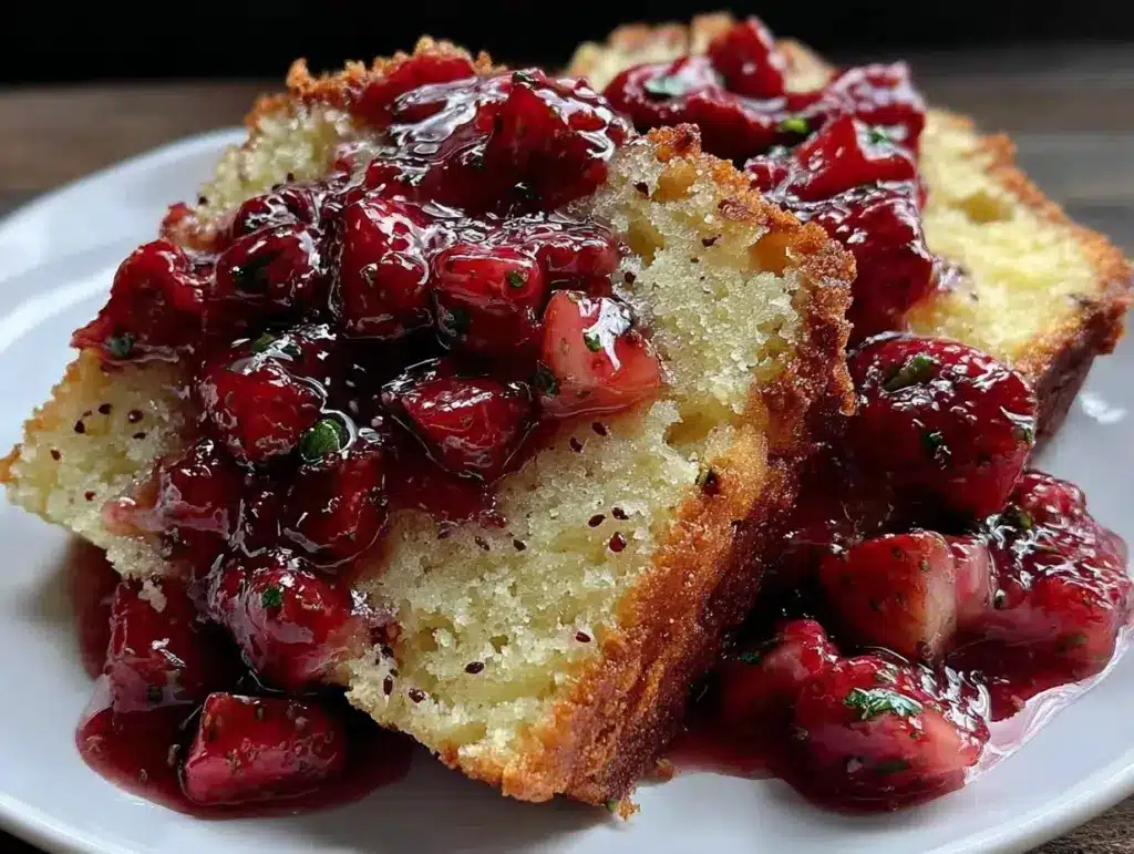 rhubarb strawberry sauce - featured image