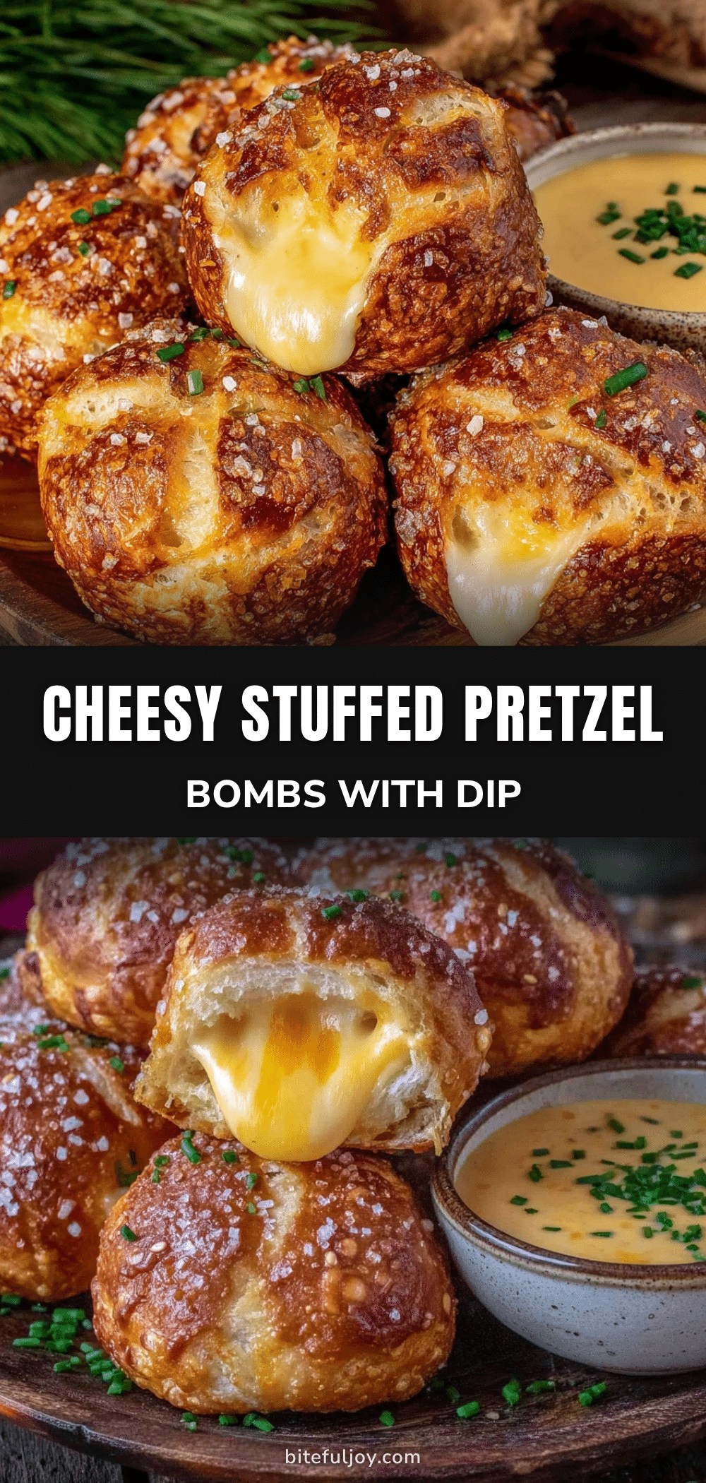 savory cheese stuffed pretzel bombs recipe