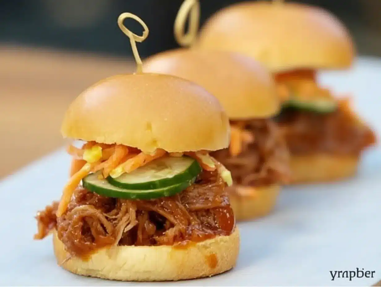 smoked pulled pork sliders preparation steps