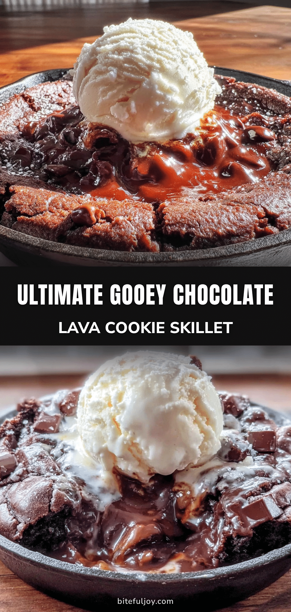 volcano chocolate lava cookie skillet recipe
