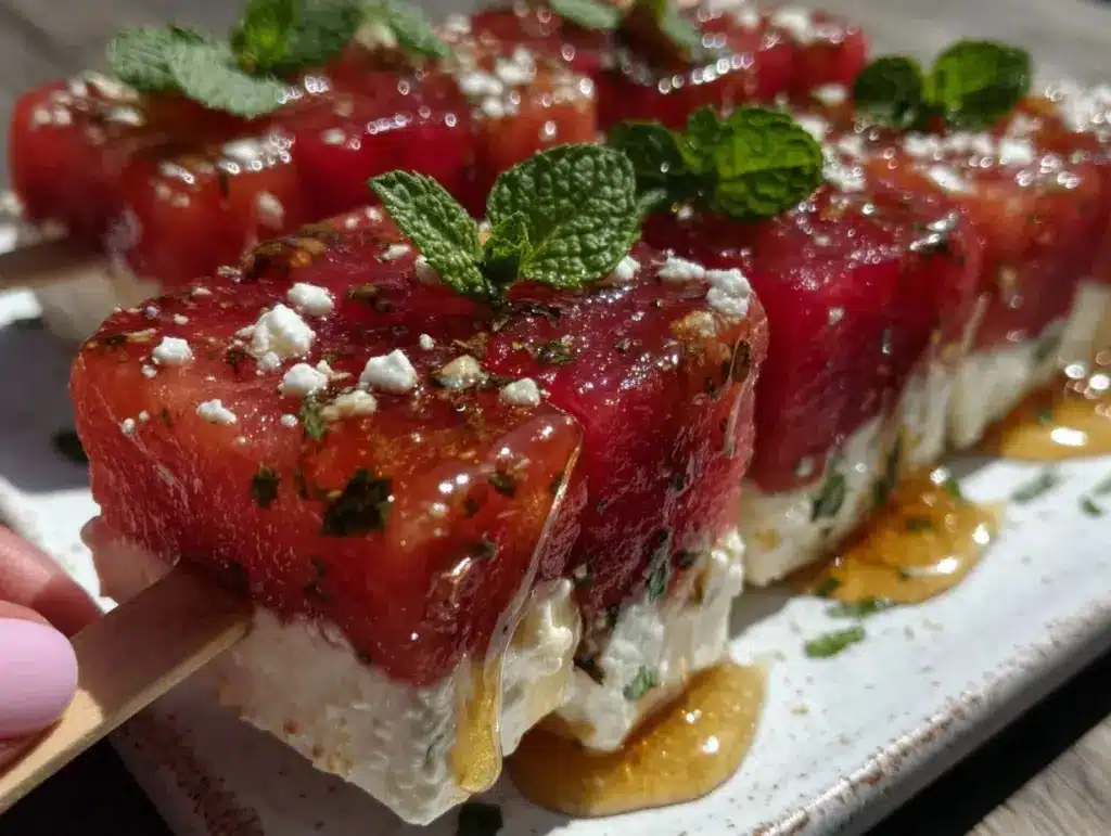 watermelon feta mint skewers - featured image