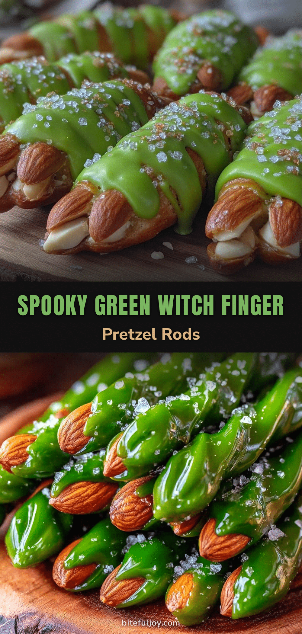 witch finger pretzel rods recipe