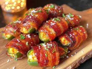 bacon-wrapped jalapeño poppers air fryer - featured image