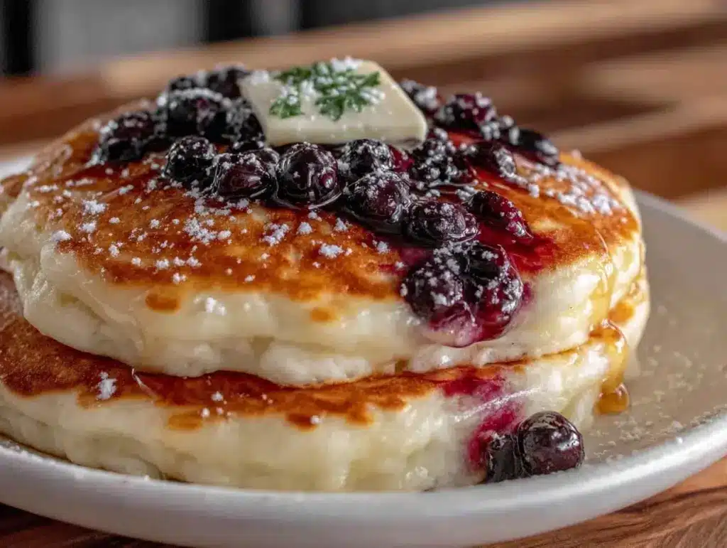 blueberry buttermilk pancakes - featured image