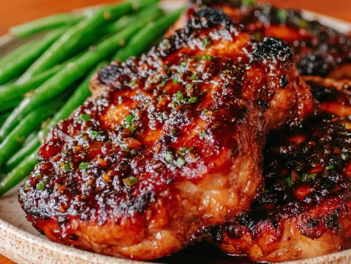 bourbon maple glazed pork chops preparation steps