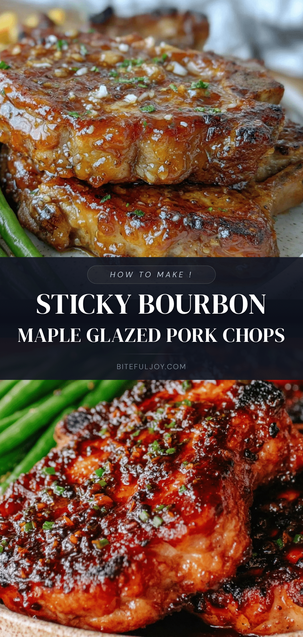 bourbon maple glazed pork chops recipe