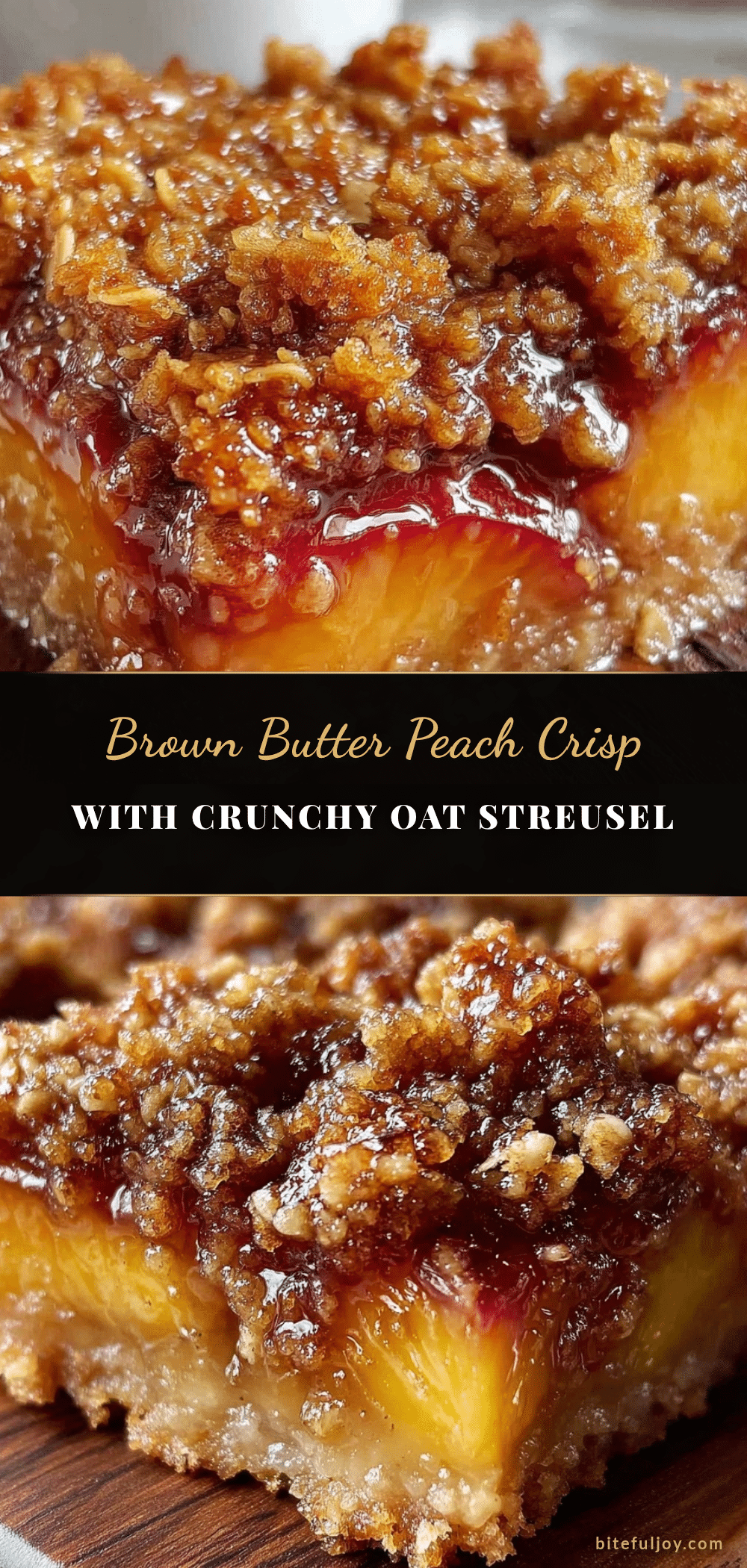 brown butter peach crisp recipe